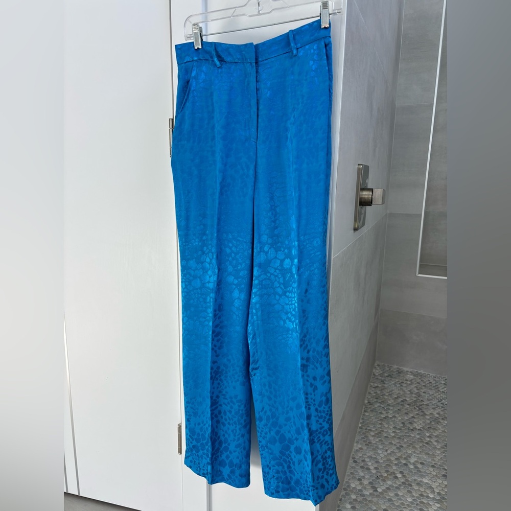 Zara Blue Wide Leg Pants